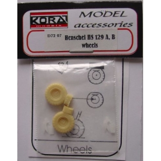 Hs 129A,B wheels - koła (1:72)