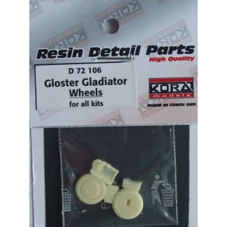 Gloster Gladiator wheels for all kits - koła (1:72)