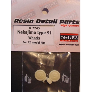 Nakajima Type 91 wheels - koła (1:72)