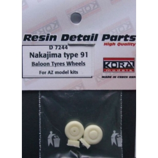 Nakajima Type 91 baloon tyres wheels - koła (1:72)