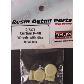 Curtiss P-40 wheels with disc for all kits - koła (1:72)