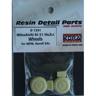 Mitsubishi Ki-21-IIa,b,c wheels for MPM, Revell kit - koła(1:72)