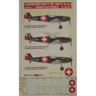 Bf 109E-3 Swiss AF part VI. (1:72)