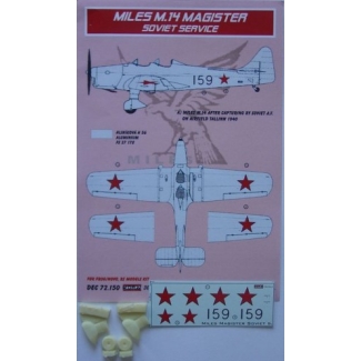 Miles M.14A Magister Soviet + undercariage (1:72)