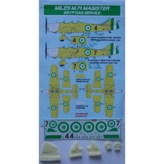 Miles M.14A Magister Egypt + early rudder + undercariage (1:72)