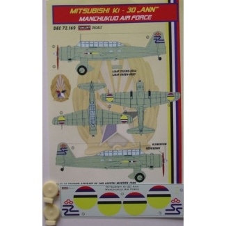 Mitsubishi Ki-30 Ann Manchukuo + kola (1:72)
