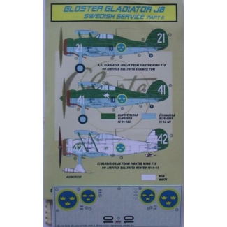 Gloster Gladiator J 6 Swedish II + boule (1:72)