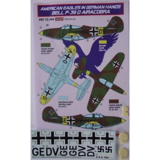 Bell P-39D Airacobra Luftwaffe + kola (1:72)