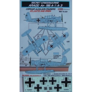 Arado Ar-196A-1/3 Secret Kriegsmarine X Atlantis & Orion (1:72)
