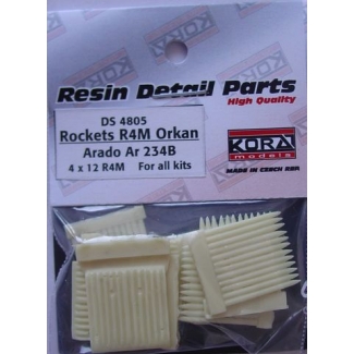 R4M Orkan  with racks for Ar-234B 4x12 rockets (1:48)