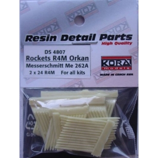 R4M Orkan with racks for Me-262A 2x24 rockets (1:48)