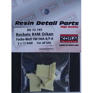 R4M Orkan  with racks for Fw-190A-8/F-8 (1:72)