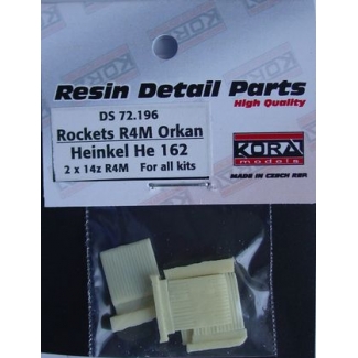 R4M Orkan  with racks for He-162A (1:72)