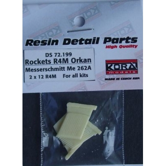 R4M Orkan  with racks for Me-262A 2x 12 rockets (1:72)