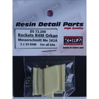 R4M Orkan  with racks for Me-262A  2x 24 rockets (1:72)