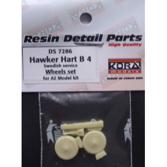 Hawker Hart B 4 -Swedish-Wheels set (AZ Models) (1:72)