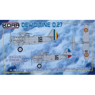 Kora Models KPK72105 Dewoitine D.27 Romainian and Yugoslav Service (1:72)