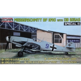 Kora Models KPK7224 Messerschmitt Bf 109G with DB605AS (1:72)