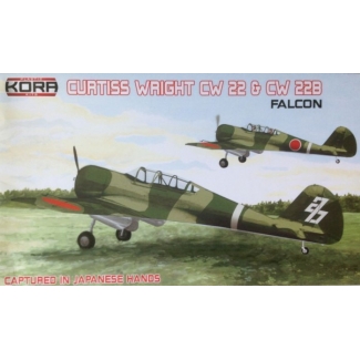 Kora Models KPK7244 Curtiss Wright CW-22 22 & 22B Falcon Captured by Japans. (1:72)