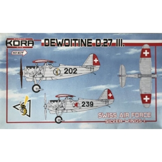 Kora Models KPK7278 Dewoitine D.27 part III.Swiss AF, Silver wings I (1:72)