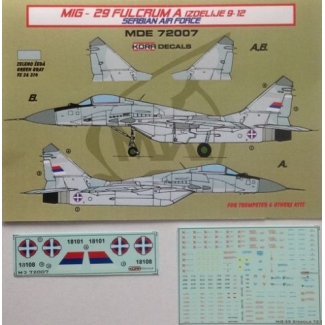 MiG-29 Fulcrum A Serbia (1:72)