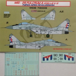 MiG-29 Fulcrum A Cuba (1:72)