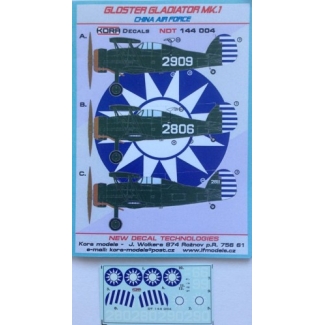Gloster Gladiator MK.I. - China air force (1:144)