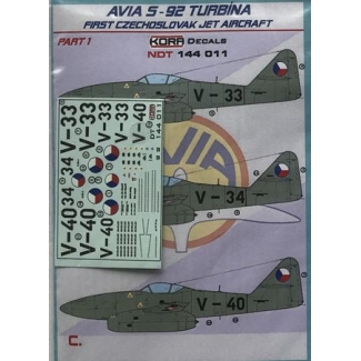 Avia S.92 (Me-262A-1a) Czechoslovakian I (1:144)