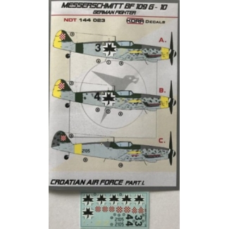 Messershmitt Bf-109G-10 Croatian service I (1:144)