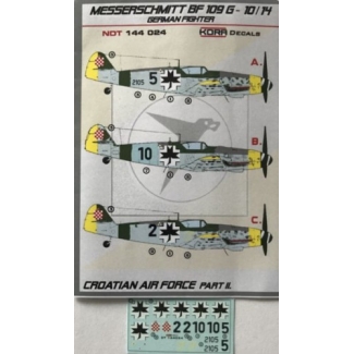 Messershmitt Bf-109G-10 Croatian service II (1:144)