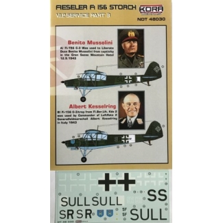 Fieseler Fi 156 Storch VIP part III. (Mussolini, Kesselring) (1:48)