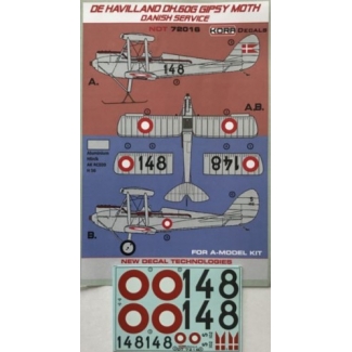 De Havilland DH-60G Gipsy Moth Danish service (1:72)