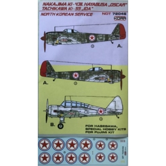 Nakajima Ki-43III Hayabusa /Tachikawa Ki-55 Ida North Korean AF (1:72)