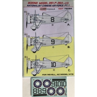 Boeing model 281 (P-26A late) Nationalist Chinese AF Part 1 (1:72)