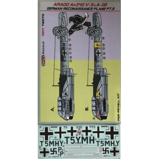 Arado Ar 240 V-5 & V-02 German reconaissance plane PT.2 (1:72)