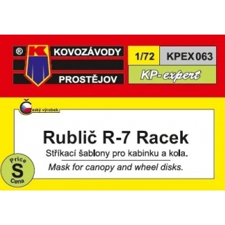 Kovozávody Prostějov KPEX063 R-7 Racek mask (1:72)