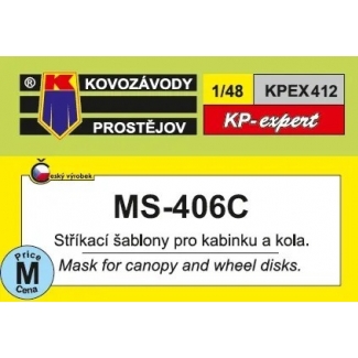 Kovozávody Prostějov KPEX412 MS-406C mask (1:48)