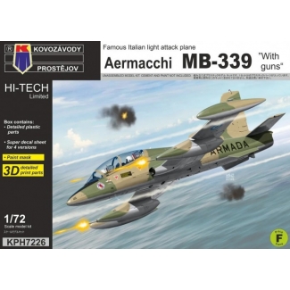 Kovozávody Prostějov KPH7226 Aermacchi MB-339 "With guns“ (1:72)