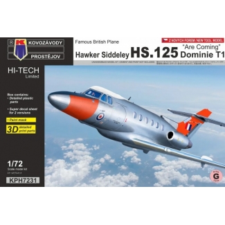 Kovozávody Prostějov KPH7231 Hawker Siddeley HS.125 Dominie T1 "Are Coming“ (1:72)