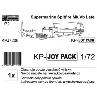 Kovozávody Prostějov KPJ7206 Supermarine Spitfire Mk.Vb Late KP-JOY PACK (1:72)