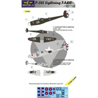 Lockheed P-38L Cuba 1947 (1:144)