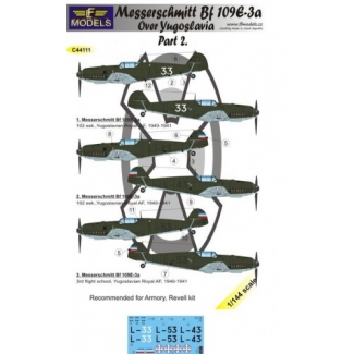 Messerschmitt Bf 109E-3a over Yugoslavia part 2 (1:144)