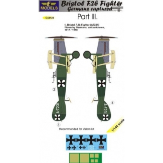 Bristol F.2b Fighter Germans Captured Part III. (1:144)
