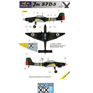 Junkers Ju87D-5 Bulgaria (1:144)