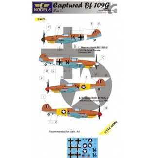 Captured Bf 109G Part I. (1:144)