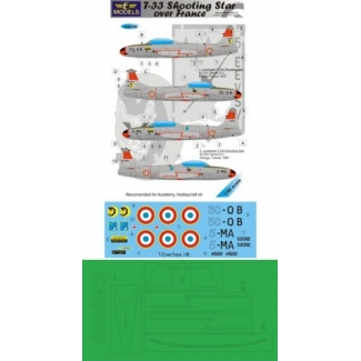 T-33 Shooting Star over France (1:48)