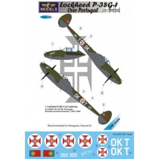 Lockheed P-38G-1 over Portugal (1:48)