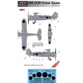 Henschel Hs 123V-4 over Spain (1:72)