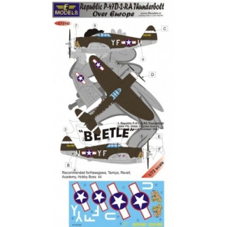 Republic P-47D-2-RE Thunderbolt over Europe (1:72)