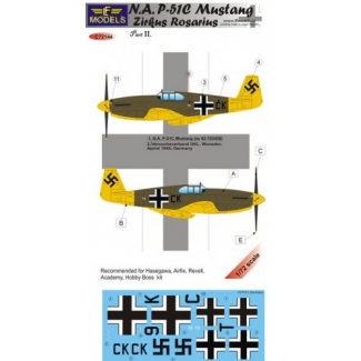 N.A. P-51C Mustang Zirkus Rosarius part II (1:72)